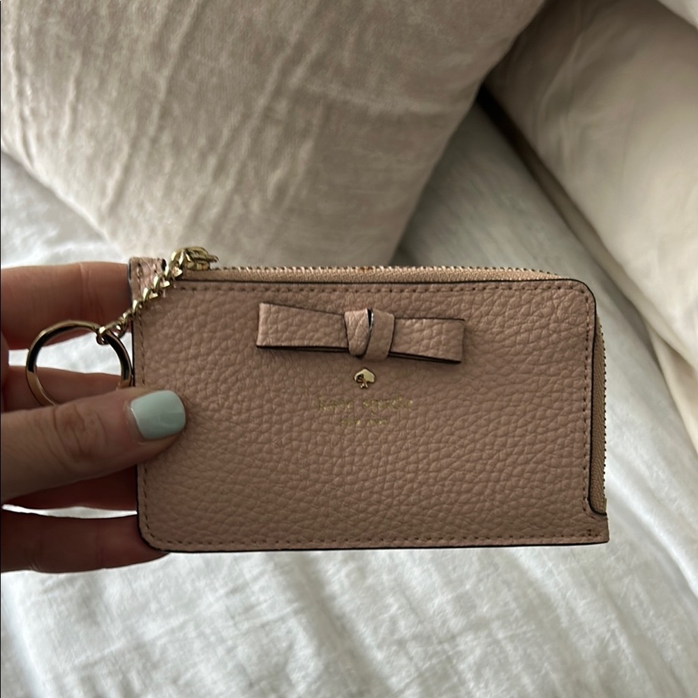 Kate Spade Blush Leather Card Wallet